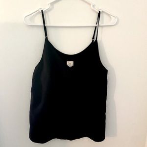 A New Day - black tank with v-neck